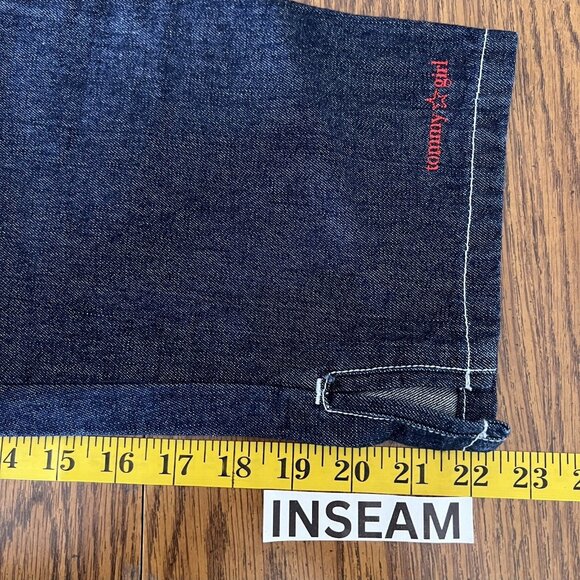 Tommy Hilfiger Women's Blue Denim Capris Jeans Size 11 Mid Rise 100% Cotton NWT - Picture 8 of 12